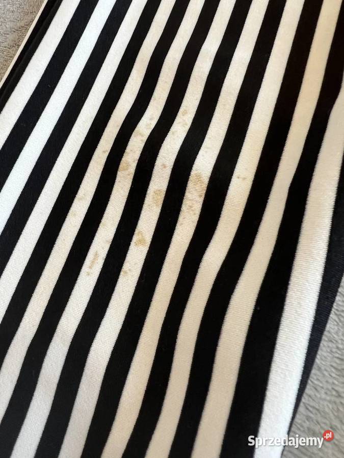 Spodnie legginsy getry w paski czarnobiałe podkarpackie Jasło