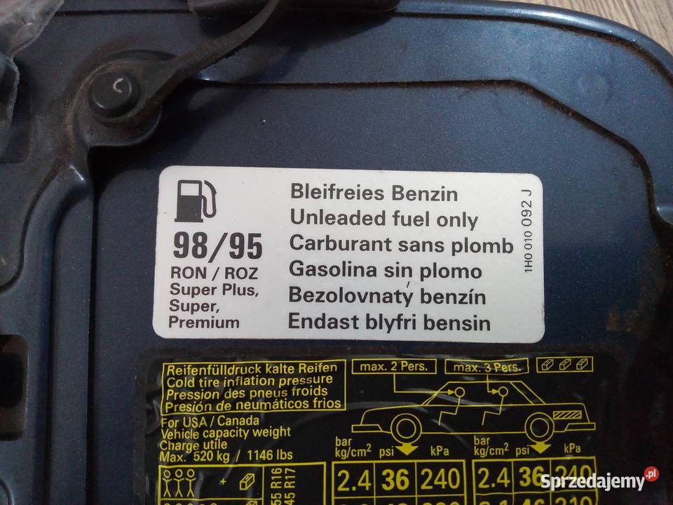 KLAPKA WLEWU PALIWA BAKU AUDI A3 8L Z Korkiem I pomorskie Starogard Gdański