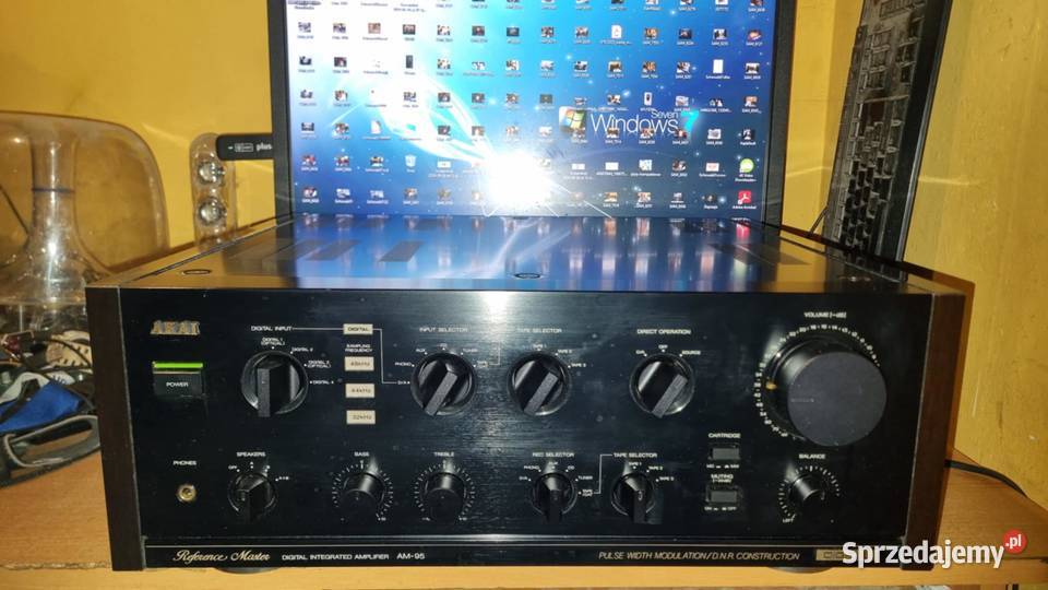 Potężny wzmacniacz Akai AM95 2x180Watt 4ohm Warta