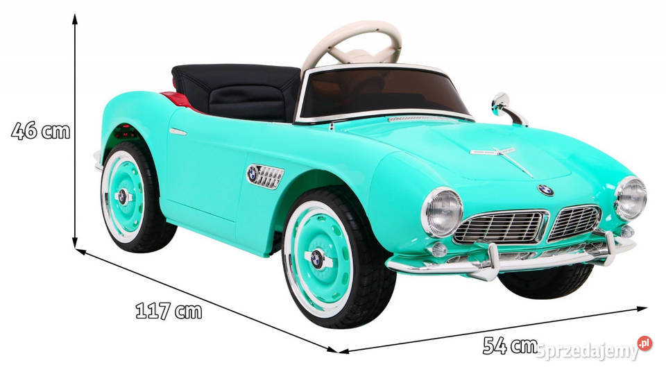BMW 507 Retro samochód na akumulator dzieci 12V Pojazdy elektryczne i spalinowe