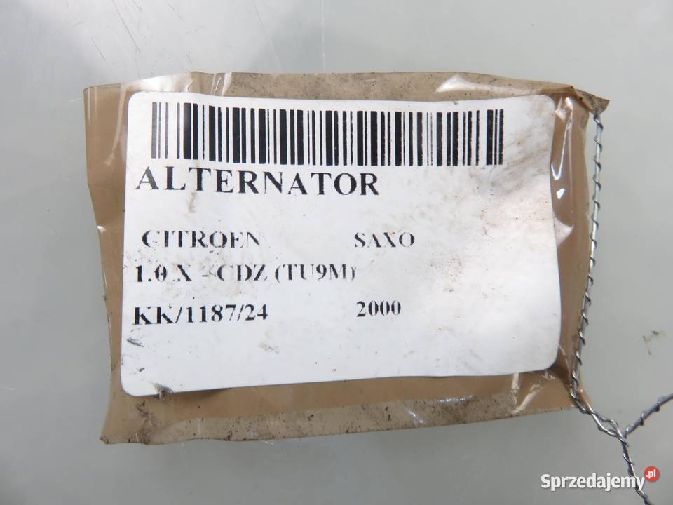 ALTERNATOR CITROEN SAXO 10 9628925380 63621770 osobowe