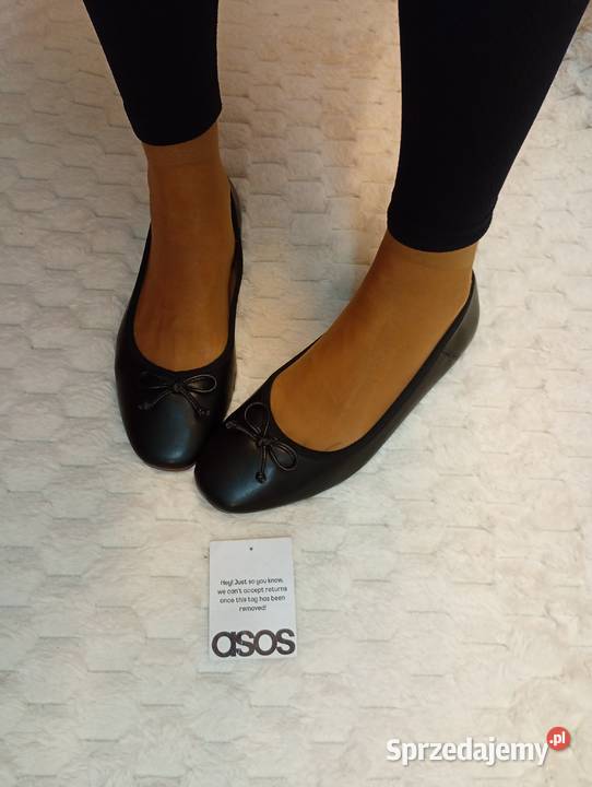 41 ASOS Design CZARNE baleriny z Londynu na Kraków