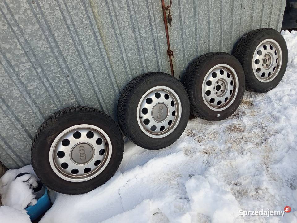 Alufelgi 5x100 z Oponami Zimowymi 19565R15 Audi Ostróda