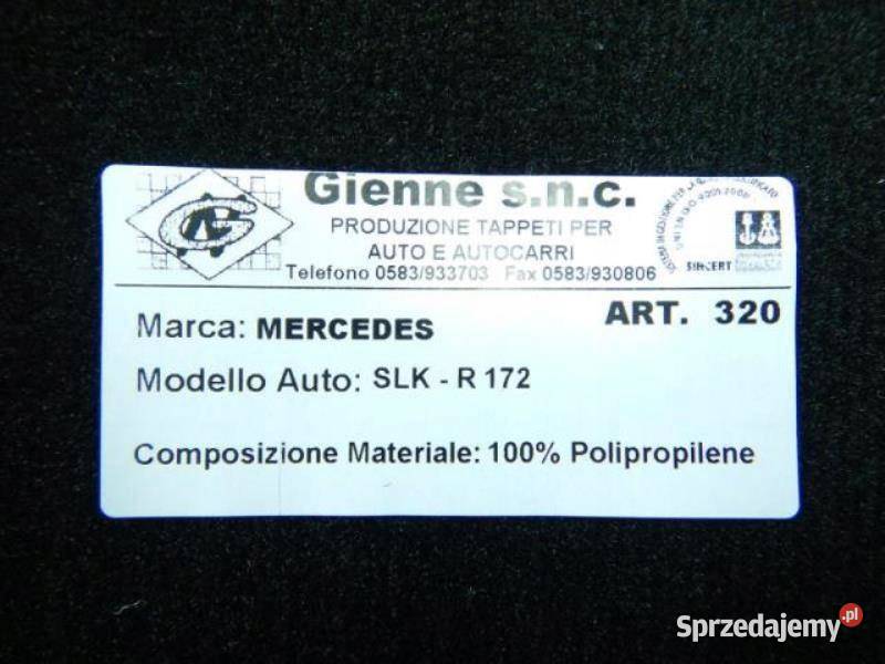 DYWAN WYCIERACZKI PRZÓD 2 MERCEDES SLK R172