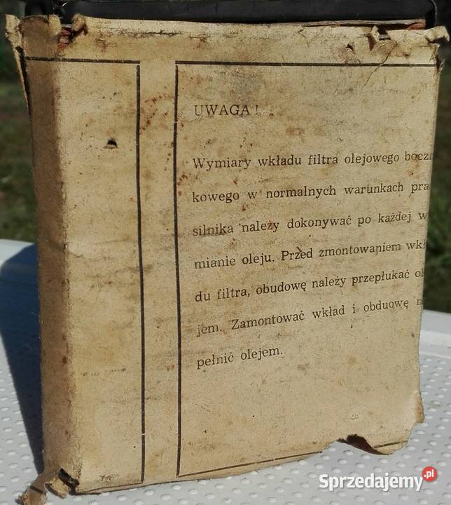 Sprzedam wkład filtra bocznikowego do Warszawy i osobowe Warszawa