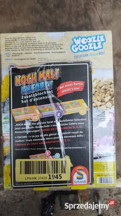 dodatkowe bloczki do gry Noch Ma Pozostałe wielkopolskie Książ Wielkopolski sprzedam