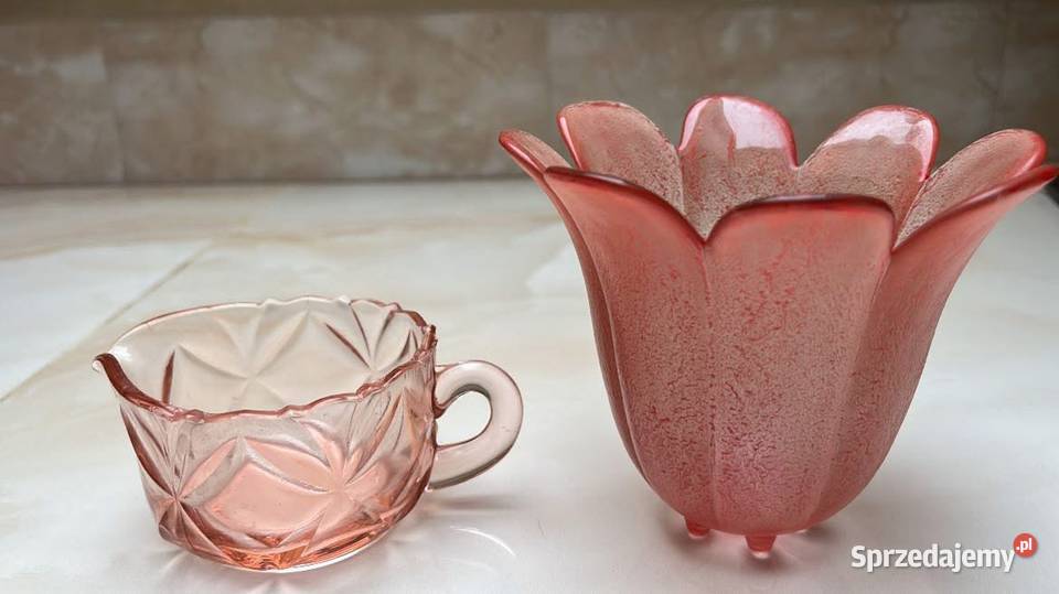 Mlecznik Rozalinowe szkło Gdańsk
