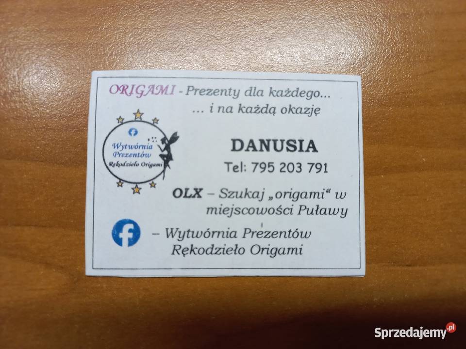 Mikołaj prezent dekoracja rękodzieło origami Rękodzieło lubelskie