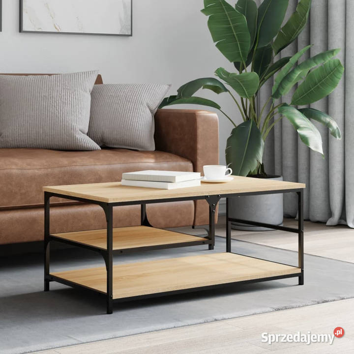 Stolik kawowy dąb sonoma 90x49x40 materiał Stoły Warszawa