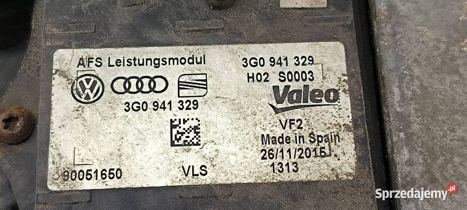 LAMPA LEWA PRZÓD VOLKSWAGEN PASSAT B8 RLINE osobowe Lipno