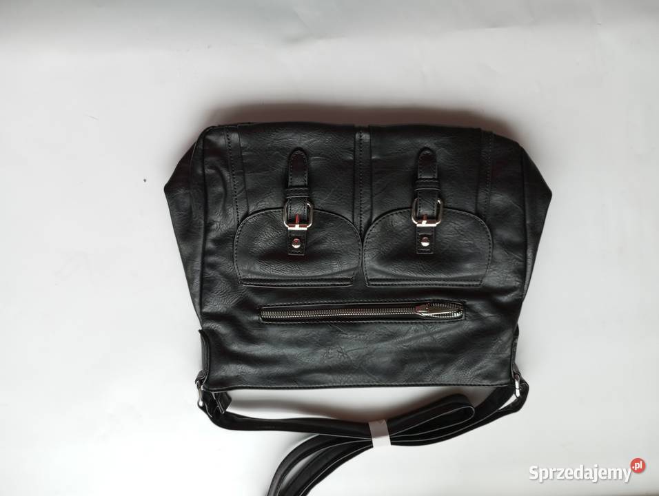 Torebka damska czarna listonoszka Lublin