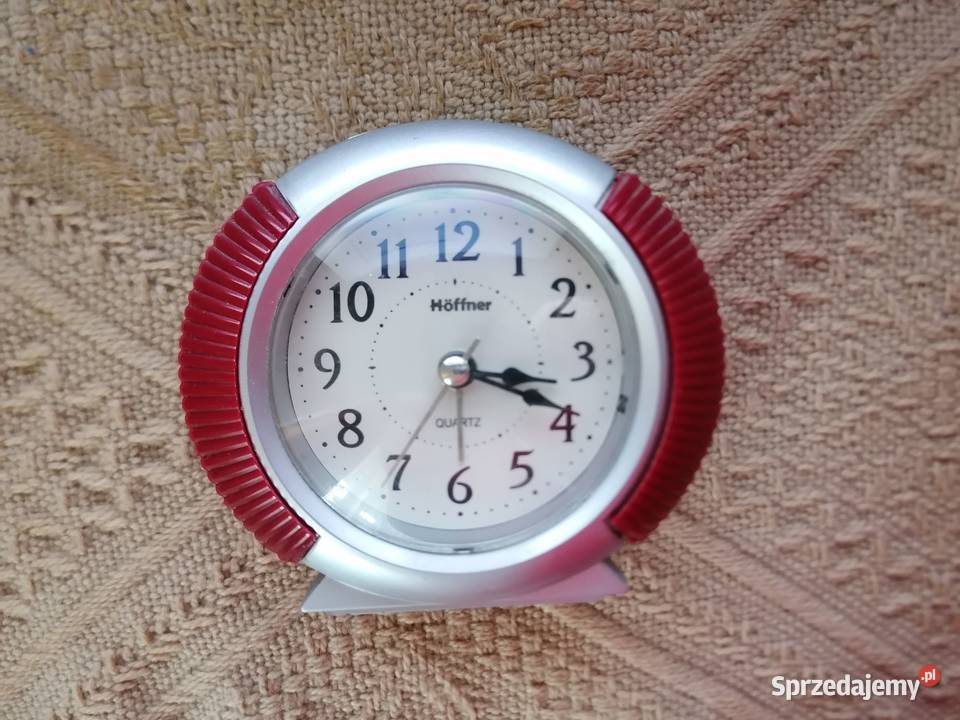 Zegar budzik stołowy Hoffner Quartz uszkodzony Łódź sprzedam