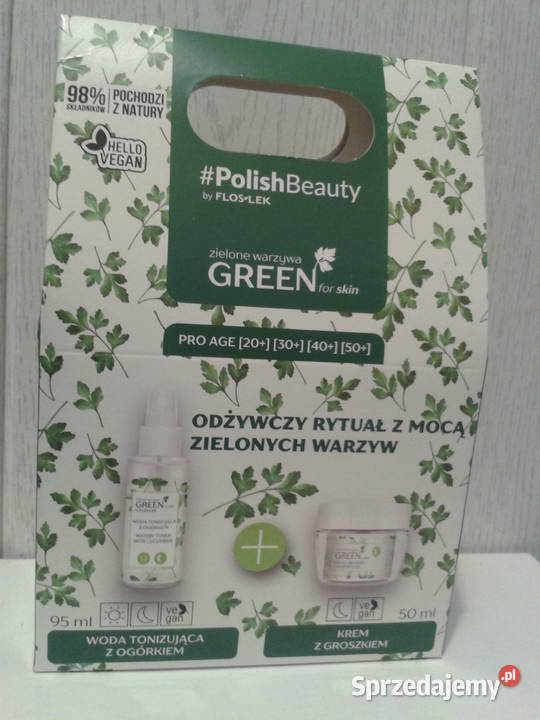 PolishBeauty Green zestaw WODA TONIZUJĄCA KREM z Strzelce Opolskie