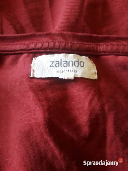 Bordowa bluzka Zalando Essentials XS z dekoltem Kraków