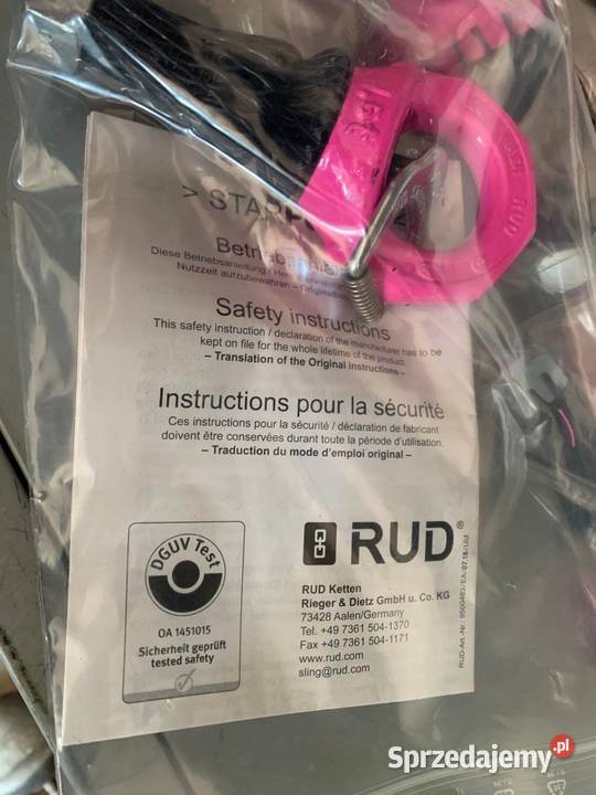 RUD VRSF STARTPOINT śruba oczkowa z kluczykiem Warszawa sprzedam