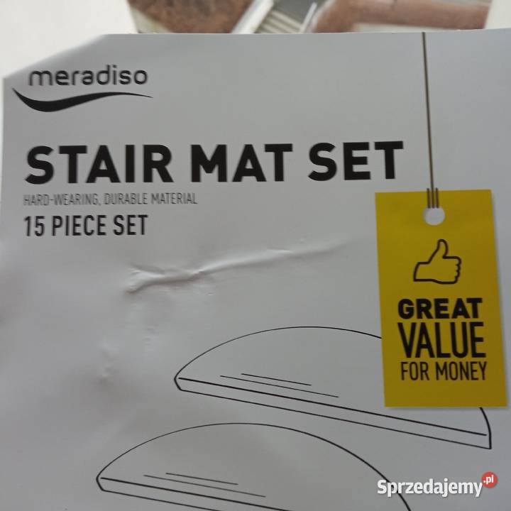 Nakładki dywanowe na schody MERADISO brąz wenge mazowieckie Warszawa
