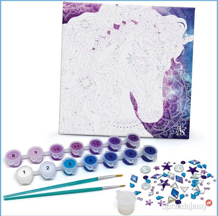 Nebulous Stars Obraz Malowanie według Liczb fioletowy sprzedam