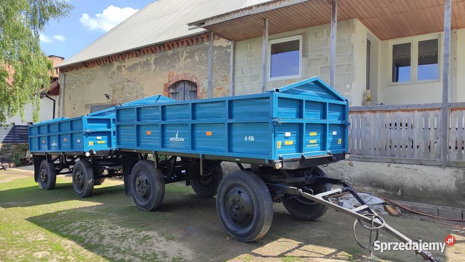 2x Przyczepa Rolnicza Sanok D44a D44b Piława nieuszkodzony Górka Sobocka