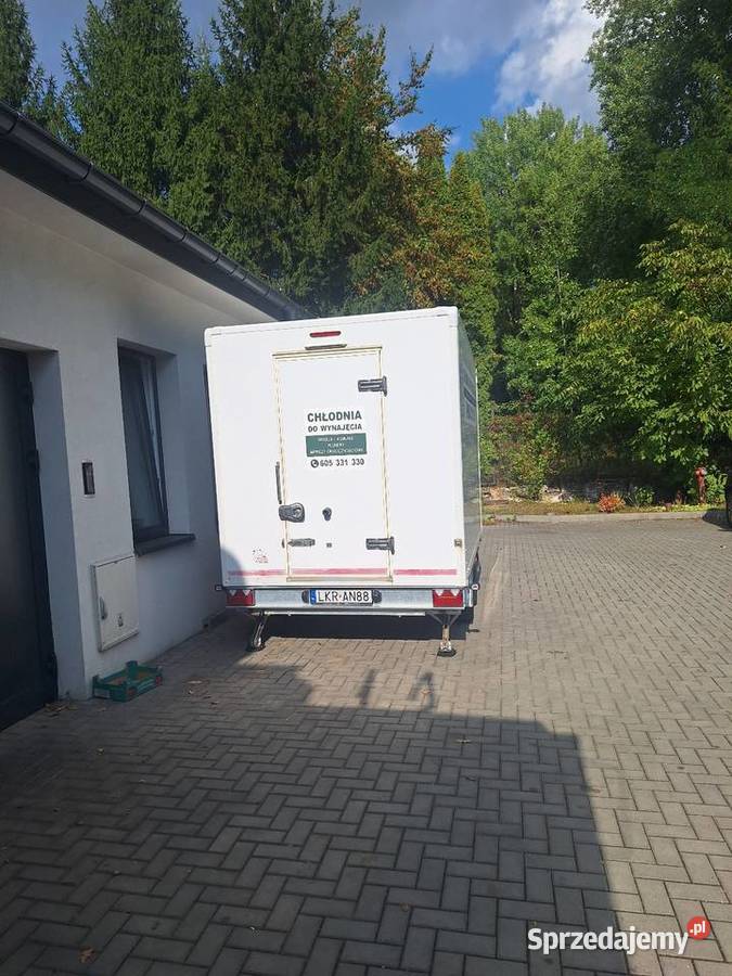 Chlodnia przyczepka przyczepa mobilna komunia Gastronomia Biznes i Przemysł lubelskie Lublin