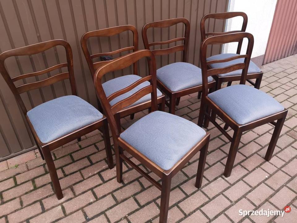 Krzesła ARTDECO Stare Antyk Komplet 6 Sztuk Swarzędz