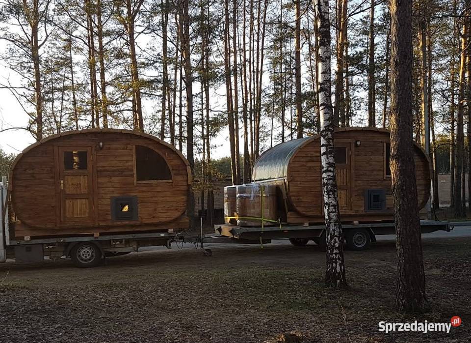 Sauna Owalna Ogrodowa Wyposażona Sauna Beczka warmińsko-mazurskie Szczytno