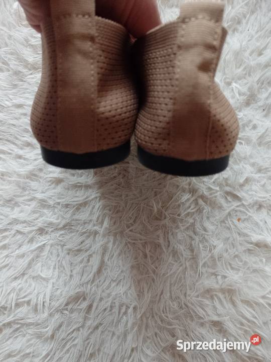 4243 Dzianinowe Baleriny ażurowe letnie mokasyny 27cm Kraków sprzedam
