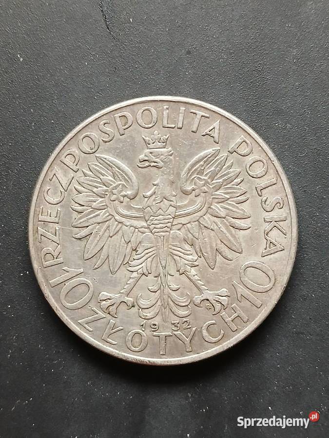Polska 10 zl 1932 Głowa kobiety Poloonia Gorzkowice