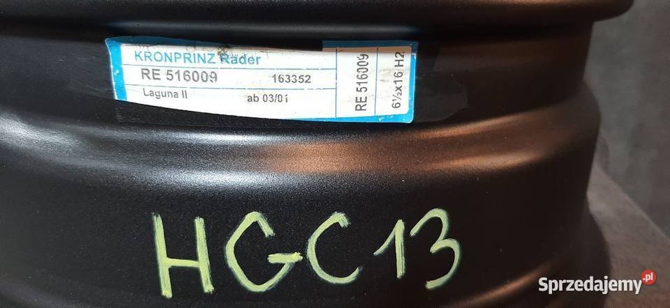 13HGC Felga stalowa 12 65Jx16 ET50 5x108 CH 601 Włoszczowa