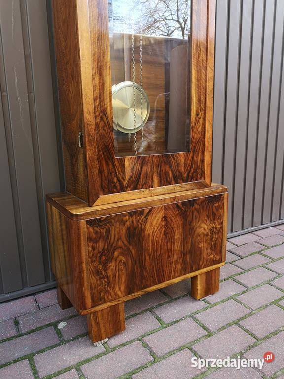 Zegar Stojący Orzech ArtDeco Stary Antyk Swarzędz sprzedam