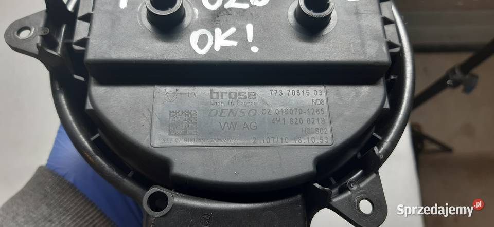 DMUCHAWA WENTYLATOR AUDI A6 A7 A8 4H1820021B Mielęcin