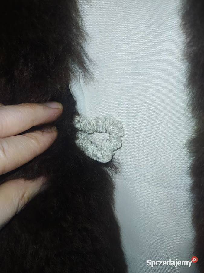 Eleganckie naturalne futro z lamy SM vintage Gdynia sprzedam