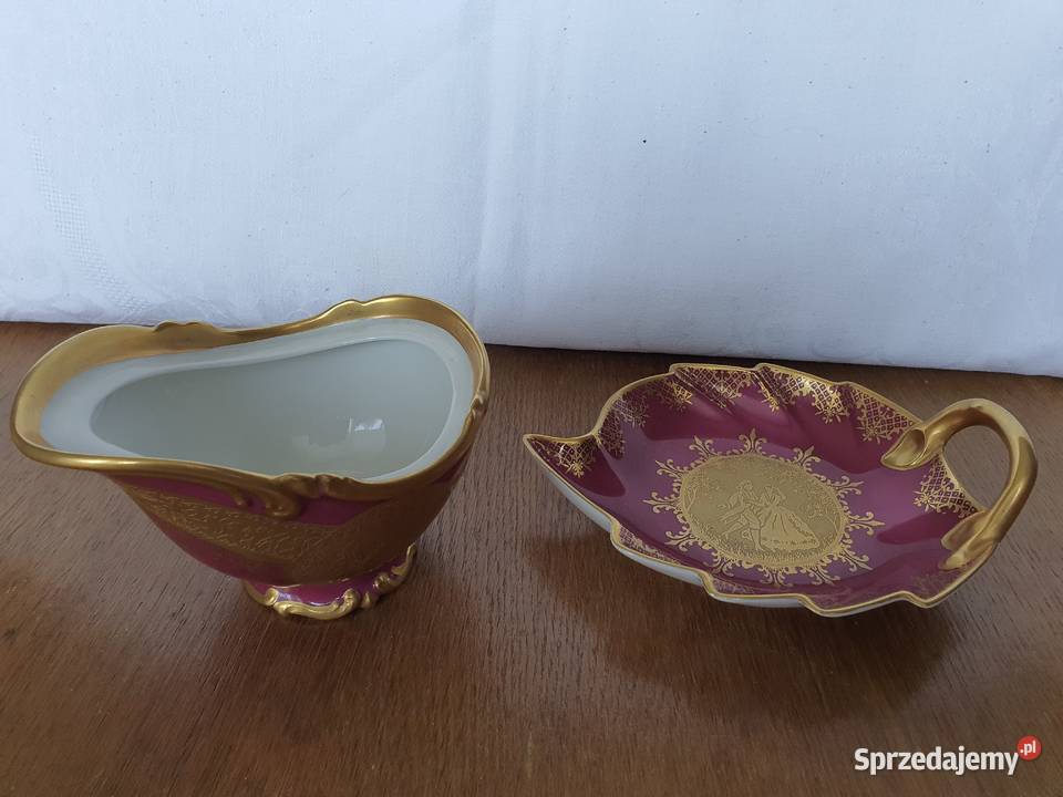porcelanowy zestaw patera i sosjerka 1921 r sprzedam