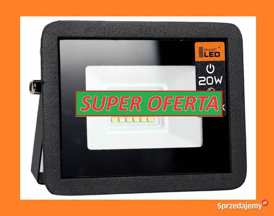NAŚWIETLACZ LED SLIM 20W halogen lampa