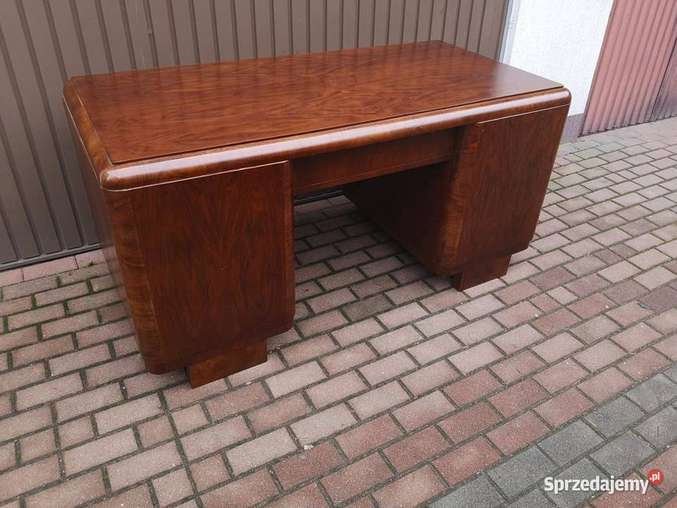 Biurko ARTDECO Orzech Zgrabne Stare Antyk Swarzędz