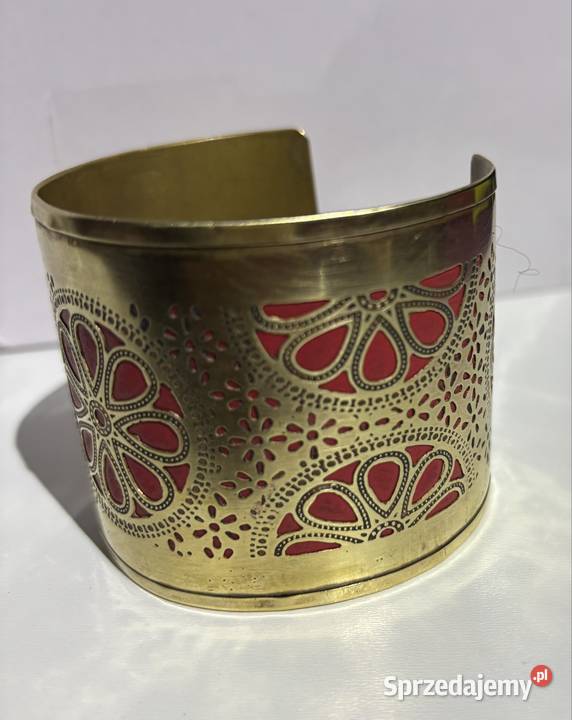 Bransoletka etniczna mosiądz