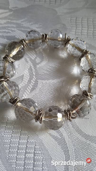 BRANSOLETKA Z OKAZAŁYCH LODOWYCH SZKLANYCH wielkopolskie Piła