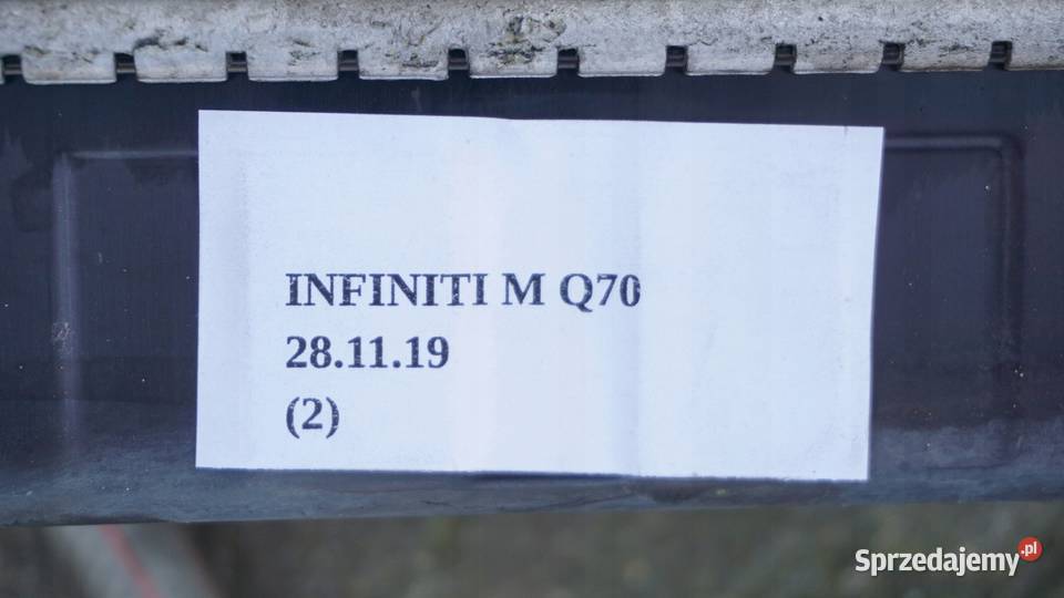 CHŁODNICA WODY INFINITI M30d Y51 20102013 Nowy Tomyśl sprzedam