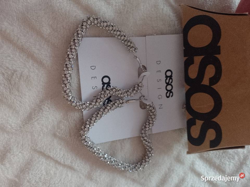 ASOS Duże Bogato zdobione kolczyki serca z Dodatki sprzedam