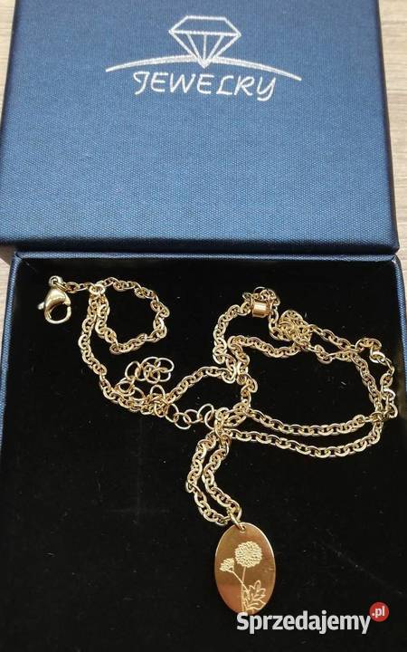 Elegancki wisiorek z grawerowanym kwiatkiem na Lublin