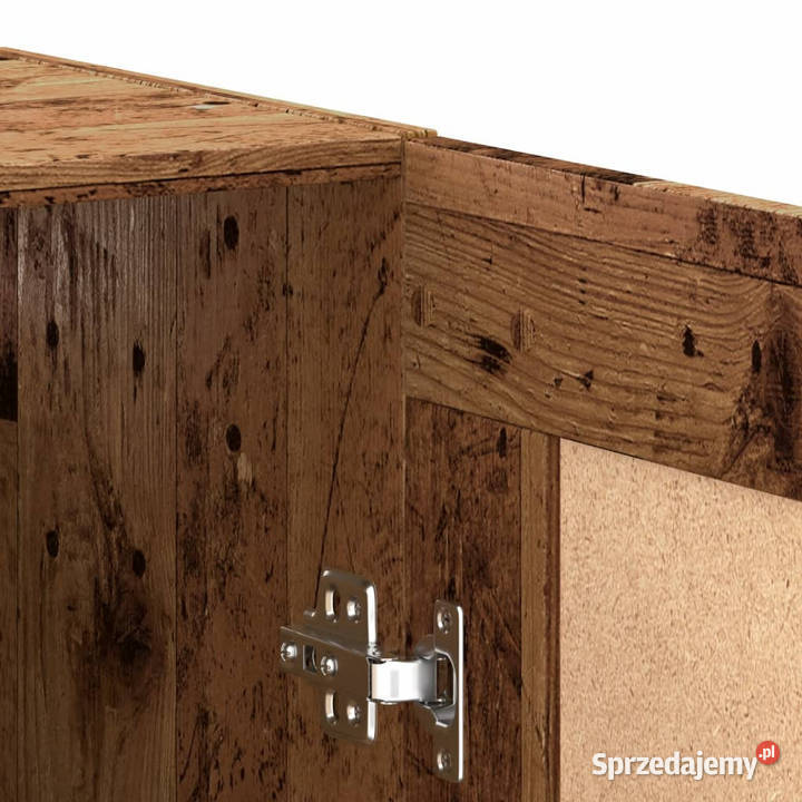 Szafka wisząca stare drewno 695x34x90 WM857312 Pozostałe Pozostałe Warszawa