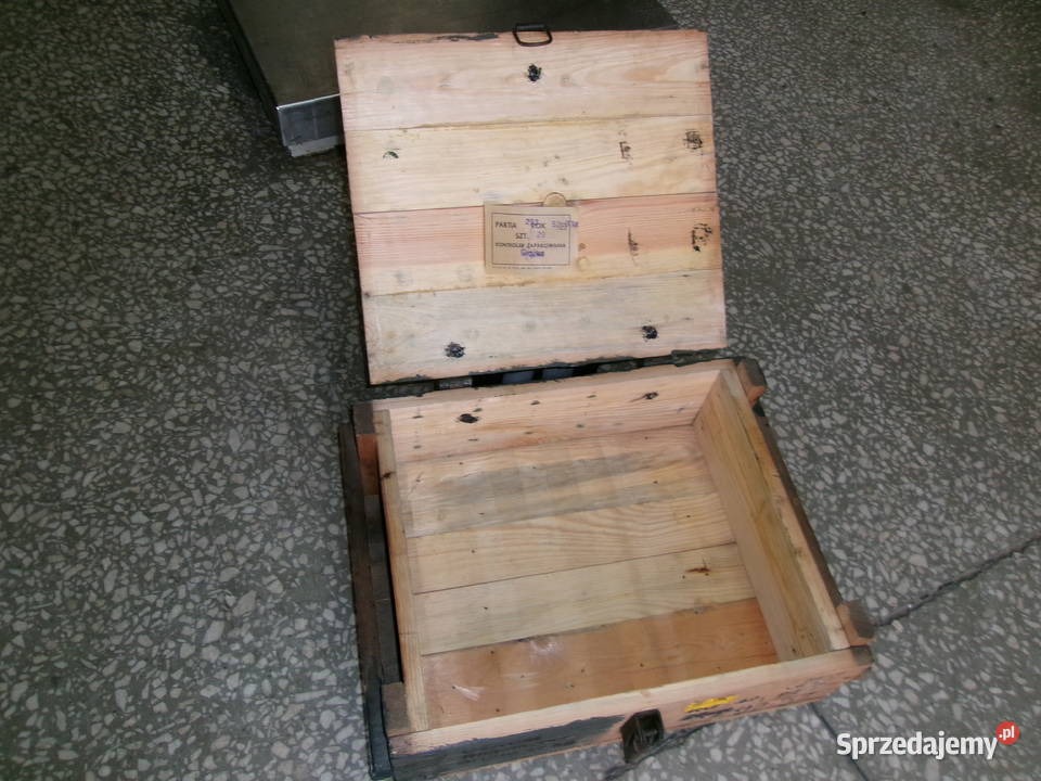 Skrzynia wojskowa drewniana wym 36x45 wys 15 mazowieckie Legionowo