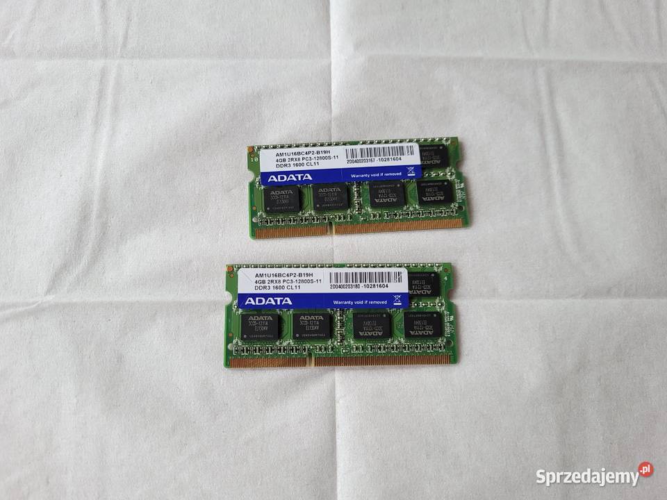 Adata 4GB RAM SODIMM DDR3 AM1U16BC4P2B19H Poznań