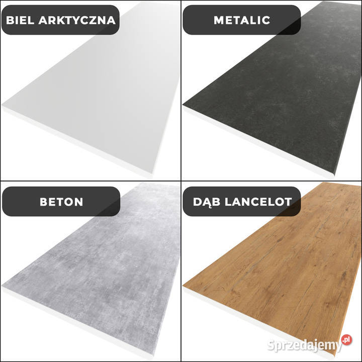 Meble Kuchenne Szare Mat Modułowe Kuchnia Rest 145cm Elbląg