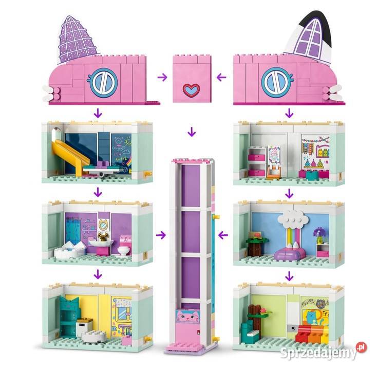 LEGO Gabbys Dollhouse 10788 Koci domek Gabi śląskie Mikołów