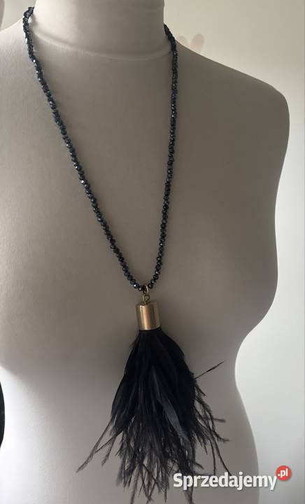 Naszyjnik Canvali pióra Bydgoszcz sprzedam