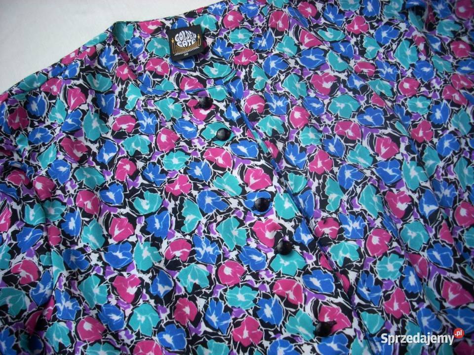 CA Kolorowa koszula Bluzka Bufki 38 40 Nowy Sącz