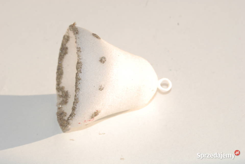 Stara bombka ozdoba choinkowa dzwonek rękodzieło Cieszyn