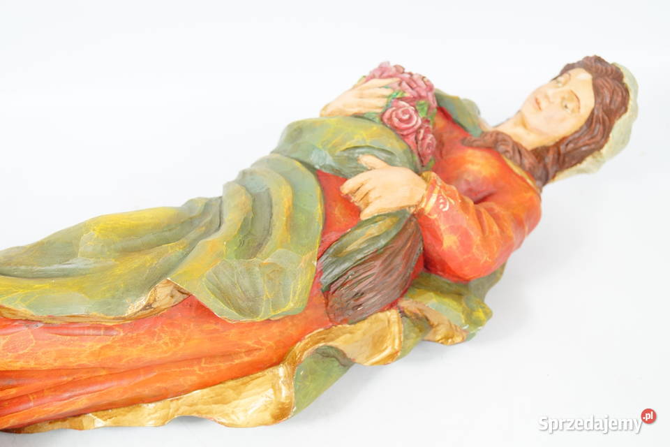 Figura drewniana polichromia Święta Dorota Gizałki