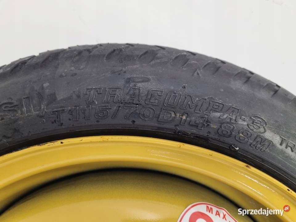 KOŁO DOJAZDOWE Honda Jazz II III 11570 D14 R14 Chełm