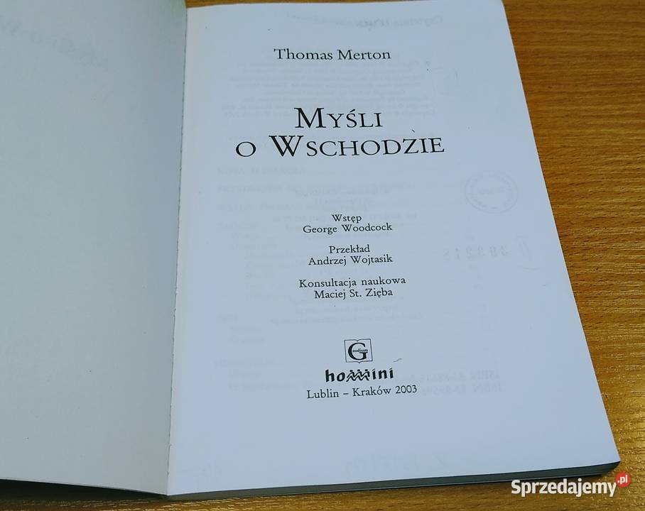 Myśli o Wschodzie Thomas Merton wstęp George pomorskie Gdańsk